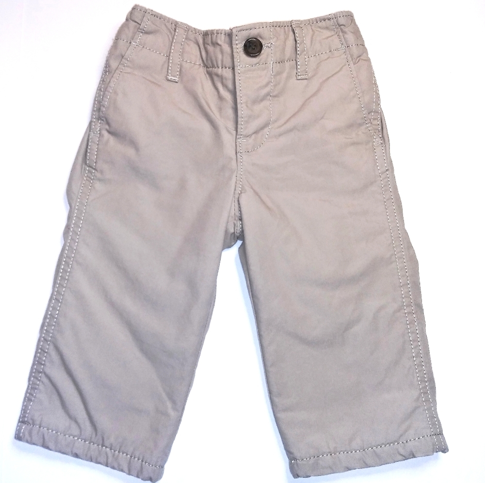 Baby Gap Fleece-Lined Tan Pants Size 6-12 months